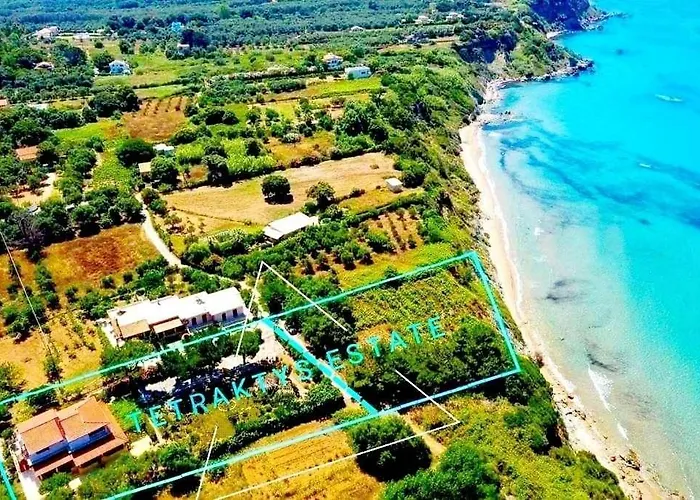 Tetraktys Estate Beachside Seaview υδωρ With Big Garden Apartament Halikounas